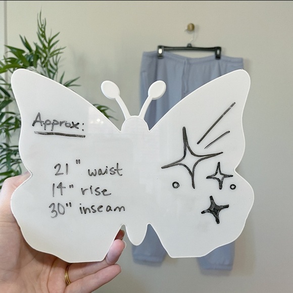 NWOT SKIMS cotton fleece classic jogger sweatpants periwinkle blue size 2X - Picture 9 of 10